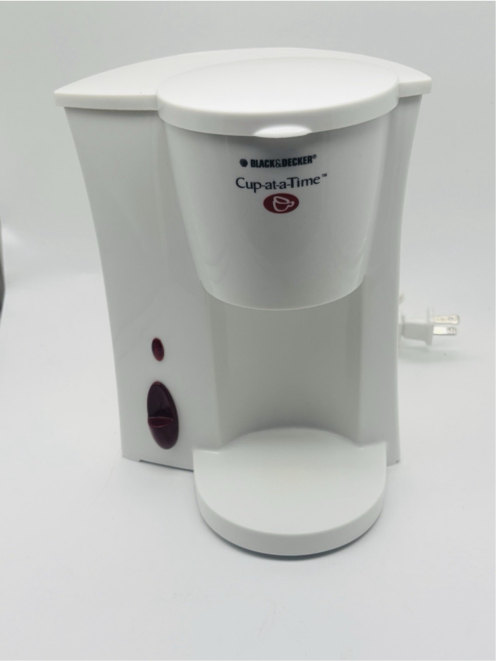 Black & Decker Cup At A Time Coffee Maker White DCM7 Type 1 Tested Vintage